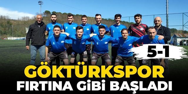 Göktürkspor lige fırtına gibi başladı