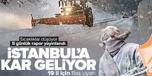 Meteoroloji'den İstanbul için Kar ve Sağanak Uyarısı