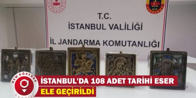 İstanbul'da 108 adet tarihi eser ele geçirildi