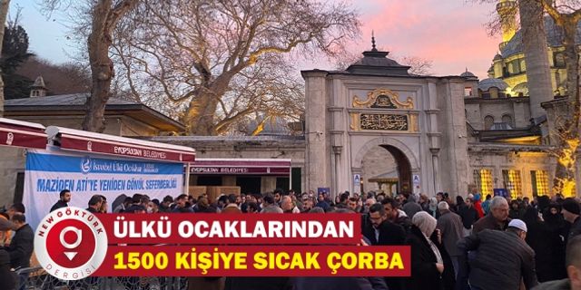 İstanbul Ülkü Ocakları’ndan Eyüp Sultan Camii Önünde 1500 Kişiye Sıcak Çorba