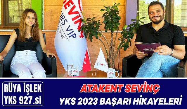 Atakent Sevinç Kurs Merkezi'nde Mezundan Türkiye derecesi, 94 binden 927. liğe çekti