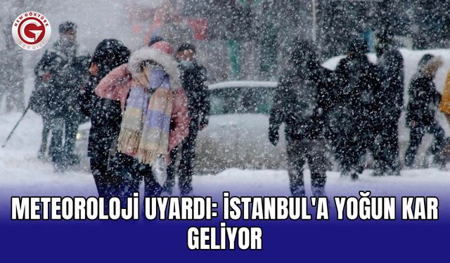 Meteoroloji uyardı: İstanbul'a yoğun kar geliyor