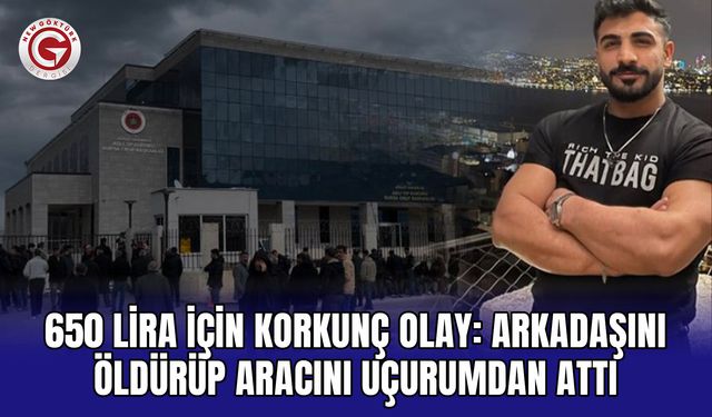 650 lira için korkunç olay: Arkadaşını öldürüp aracını uçurumdan attı