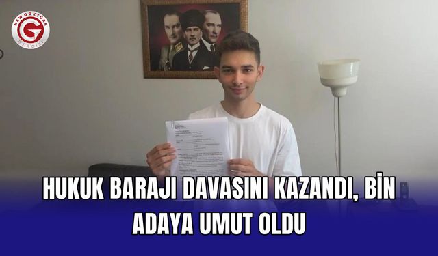 Hukuk barajı davasını kazandı, bin adaya umut oldu