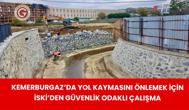 Kemerburgaz’da Yol Kaymasını Önlemek İçin İSKİ’den Güvenlik Odaklı Çalışma