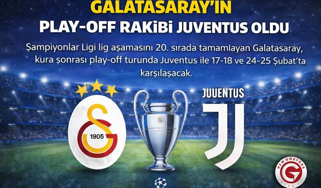 Galatasaray’ın Play-Off Rakibi Juventus Oldu