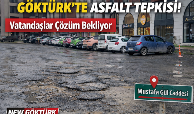 Göktürk’te asfalt tepkisi: Vatandaş çözüm bekliyor