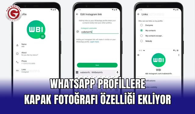 WhatsApp profillere kapak fotoğrafı özelliği ekliyor