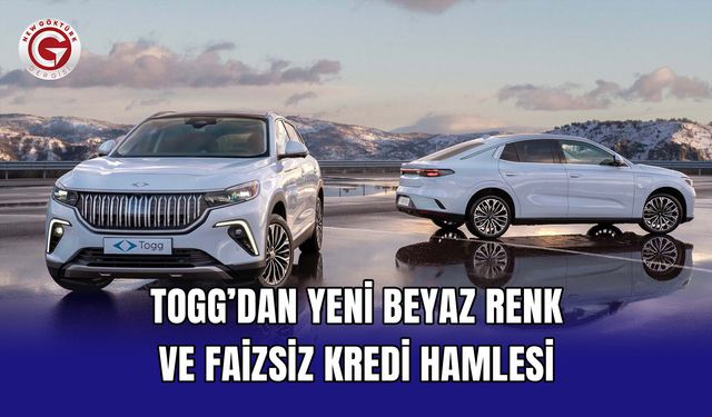 Togg’dan yeni beyaz renk ve faizsiz kredi hamlesi