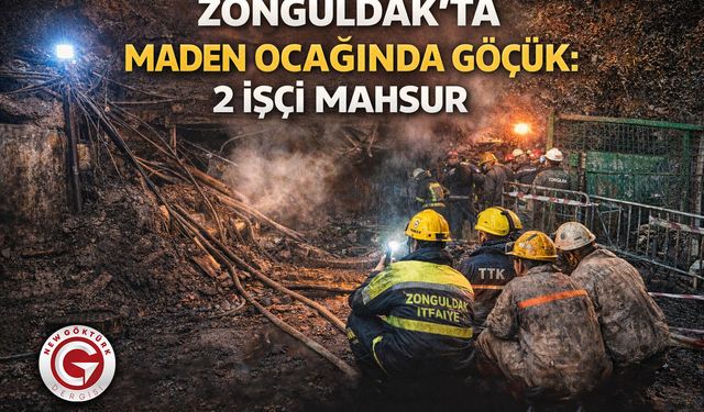 Zonguldak’ta maden ocağında göçük: 2 işçi mahsur