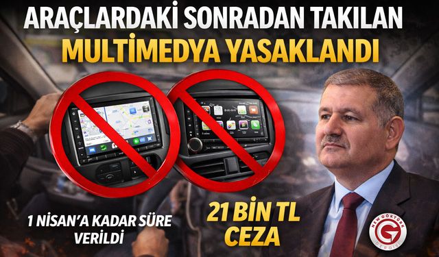 Araçlardaki Sonradan Takılan Multimedya Yasaklandı