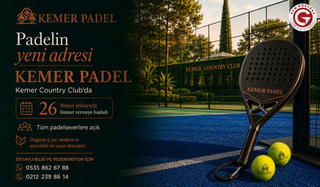Kemer Padel, Kemer Country Club’da Hizmete Başladı