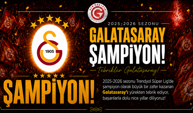 Süper Lig'de 2025-2026 sezonunun şampiyonu Galatasaray oldu
