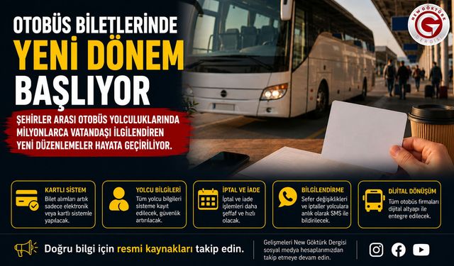 Otobüs Biletlerinde Yeni Dönem Başlıyor