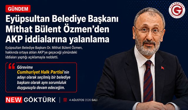 Eyüpsultan Belediye Başkanı Mithat Bülent Özmen’den AKP İddialarına Yalanlama
