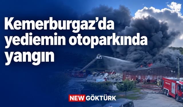 Kemerburgaz’da yediemin otoparkında yangın