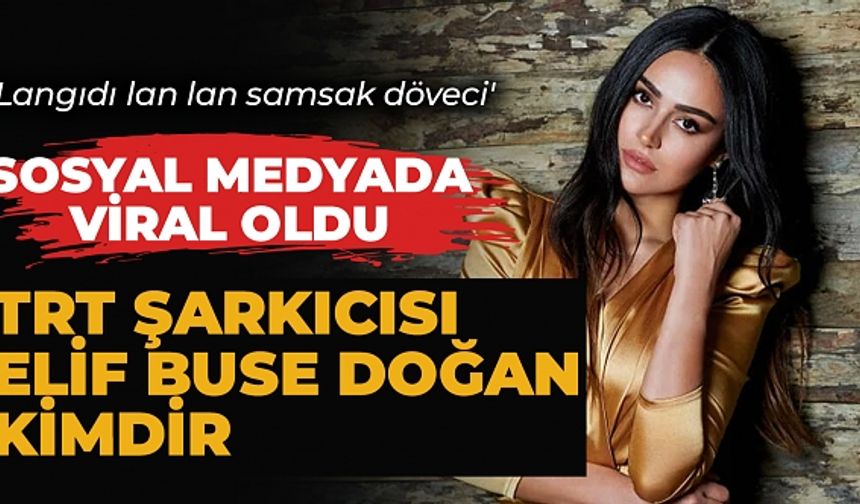 'Langıdı lan lan samsak döveci' şarkısıyla viral oldu TRT şarkıcısı Elif Buse Doğan kimdir