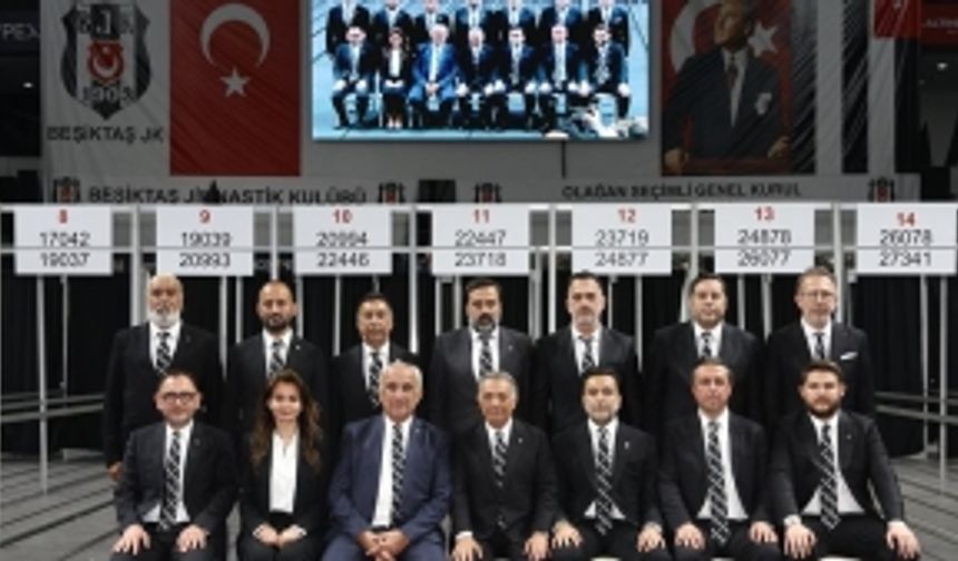 Beşiktaş'ta Ahmet Nur Çebi yeniden başkan seçildi, Göktürk'lü iş insanı Umut Tahir Güneş yeni yönetimde yerini aldı