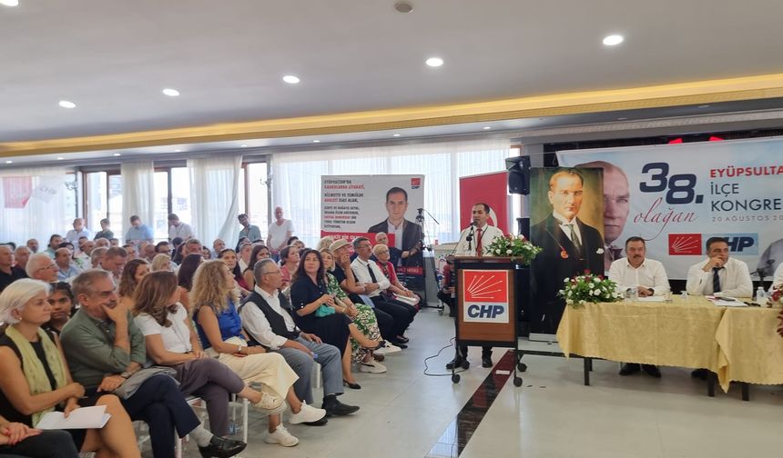 CHP Eyüpsultan İlçe Başkanı Doğan Sarıtaş tekrardan seçildi