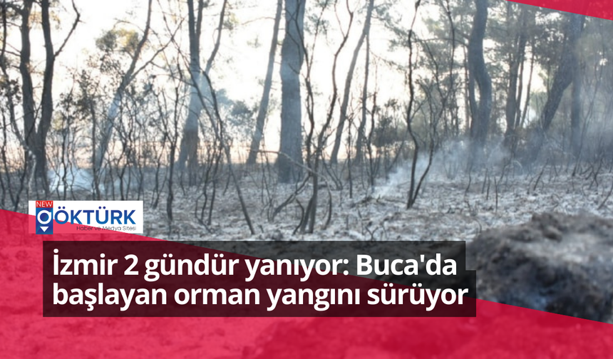 İzmir 2 gündür yanıyor: Buca'da başlayan orman yangını sürüyor