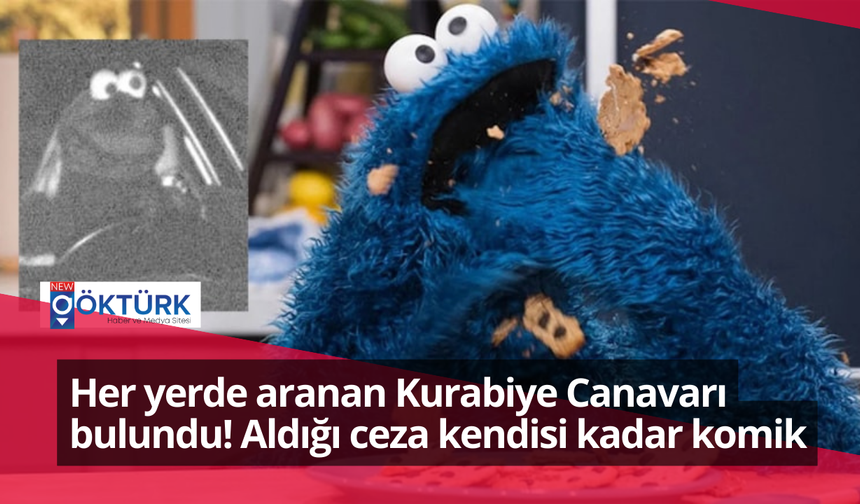 Her yerde aranan Kurabiye Canavarı bulundu! Aldığı ceza kendisi kadar komik