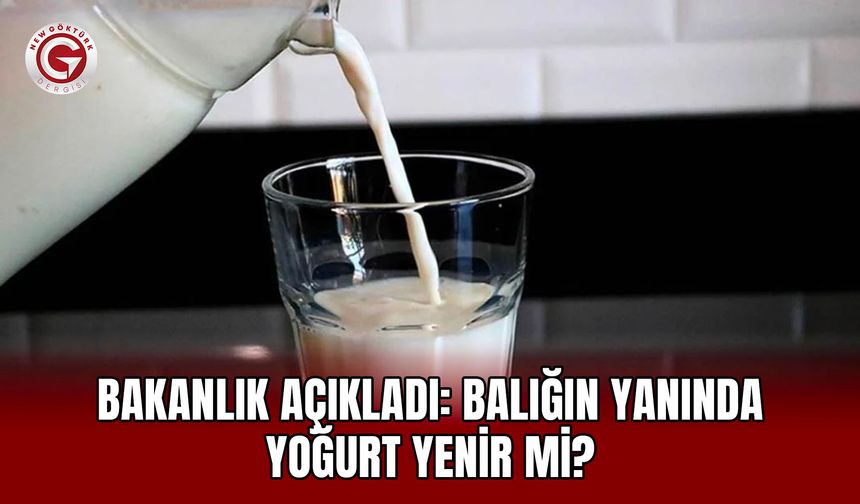 Bakanlık açıkladı: Balığın yanında yoğurt yenir mi?