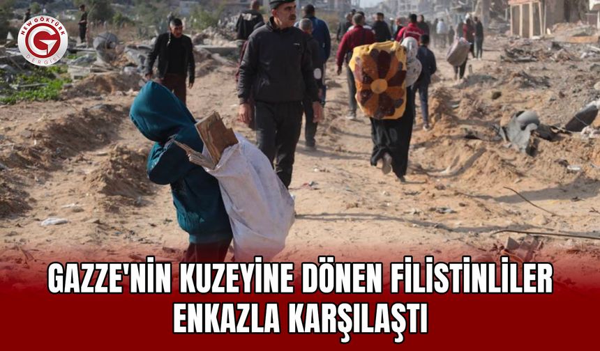 Gazze'nin Kuzeyine Dönen Filistinliler Enkazla Karşılaştı