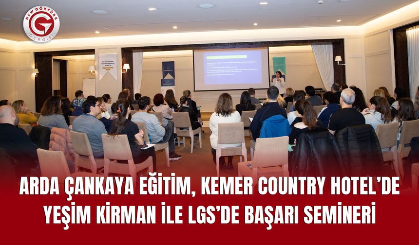 Arda Çankaya Eğitim’den LGS'de Başarı Semineri