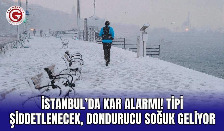 İstanbul’da Kar Alarmı! Tipi Şiddetlenecek, Dondurucu Soğuk Geliyor