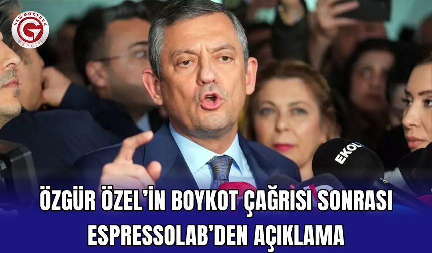 Özgür Özel’in boykot çağrısı sonrası Espressolab’den açıklama