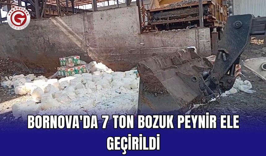 Bornova'da 7 Ton Bozuk Peynir Ele Geçirildi