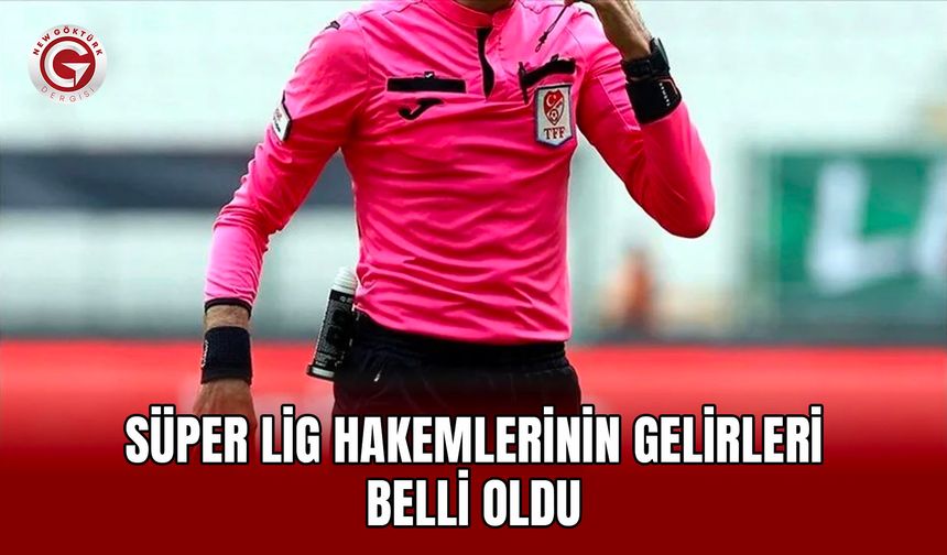 Süper Lig hakemlerinin gelirleri belli oldu