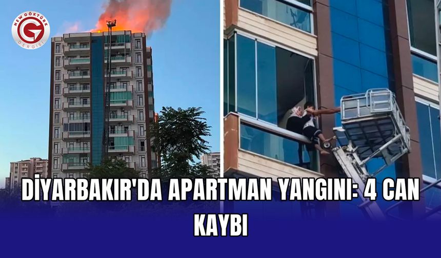 Diyarbakır'da apartman yangını: 4 can kaybı