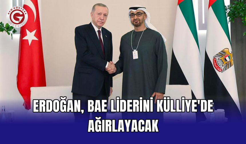 Erdoğan, BAE liderini Külliye'de ağırlayacak
