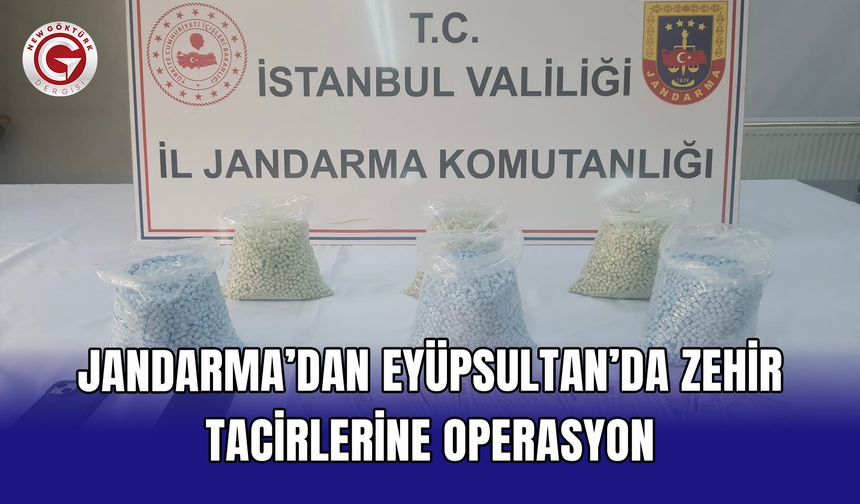 Jandarma’dan Eyüpsultan’da zehir tacirlerine operasyon