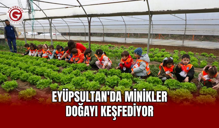 Eyüpsultan'da Minikler Doğayı Keşfediyor