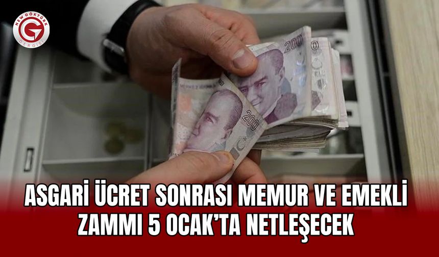 Asgari ücret sonrası memur ve emekli zammı netleşiyor
