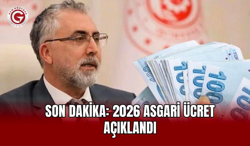 Son Dakika: 2026 Asgari Ücret Açıklandı