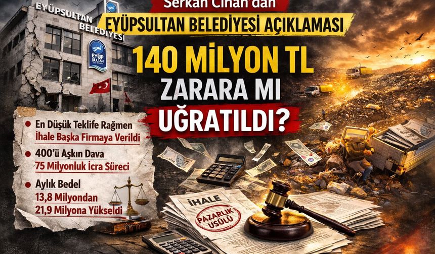 Serkan Cihan, Eyüpsultan Belediyesi’nin 2024 Eylül Çöp ve Araç Kiralama İhaleleri İncelenmeli