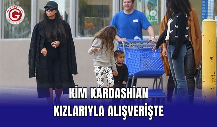 Kim Kardashian kızlarıyla alışverişte