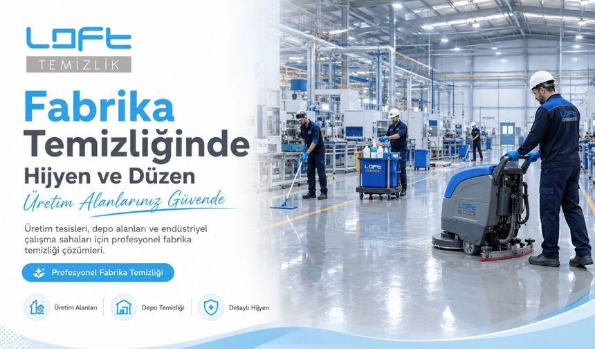 OSTİM ve Sincan Organize Sanayi Bölgesi için Ankara Fabrika Temizlik Şirketi
