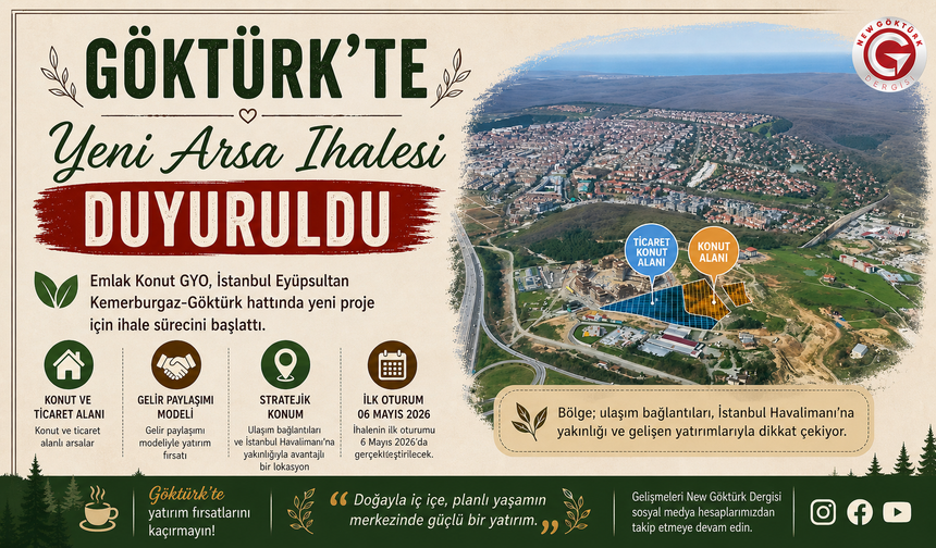 Göktürk'te Yeni Arsa İhalesi Duyuruldu