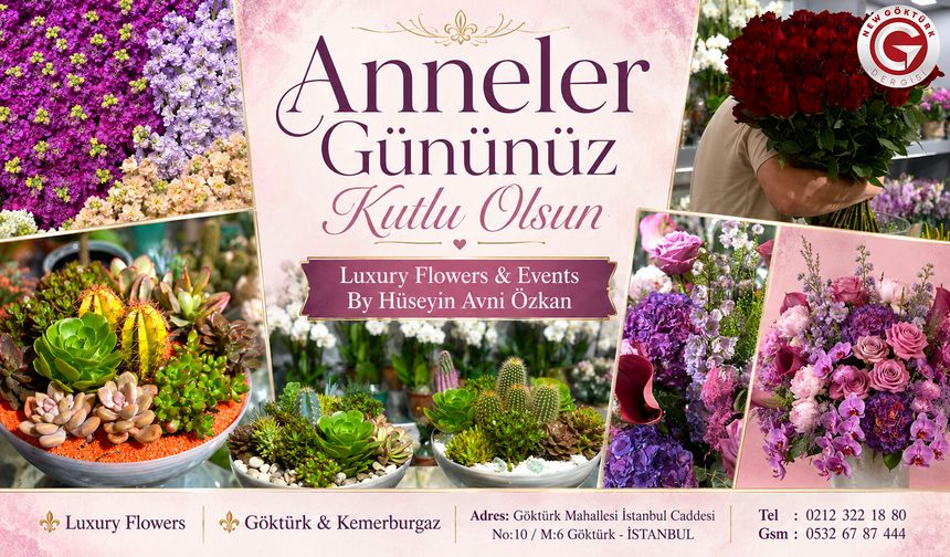 Luxury Flowers’tan Anneler Günü’ne Özel Çiçekler