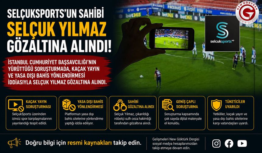 SelçukSports’un sahibi Selçuk Yılmaz gözaltına alındı
