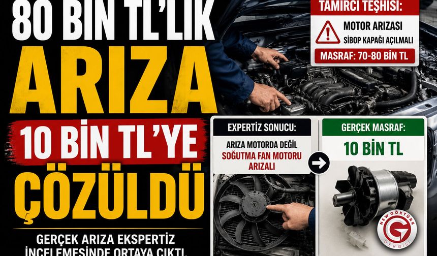 80 Bin Liralık Arıza Tek Parçaya Çıktı