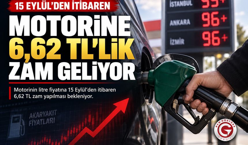 Motorine 6,62 TL'lik Zam Geliyor