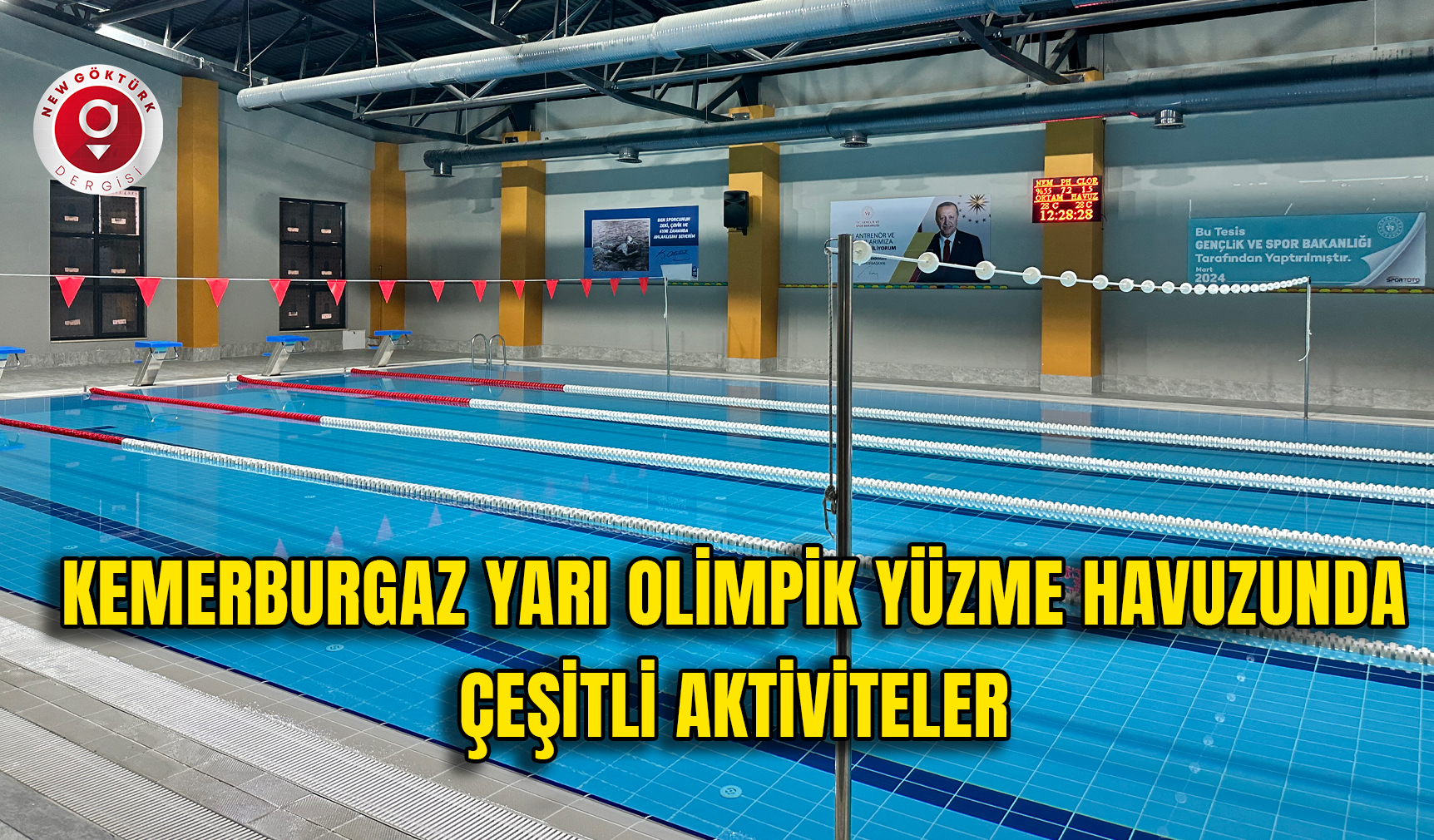 Kemerburgaz Yarı Olimpik Yüzme Havuzunda çeşitli aktiviteler