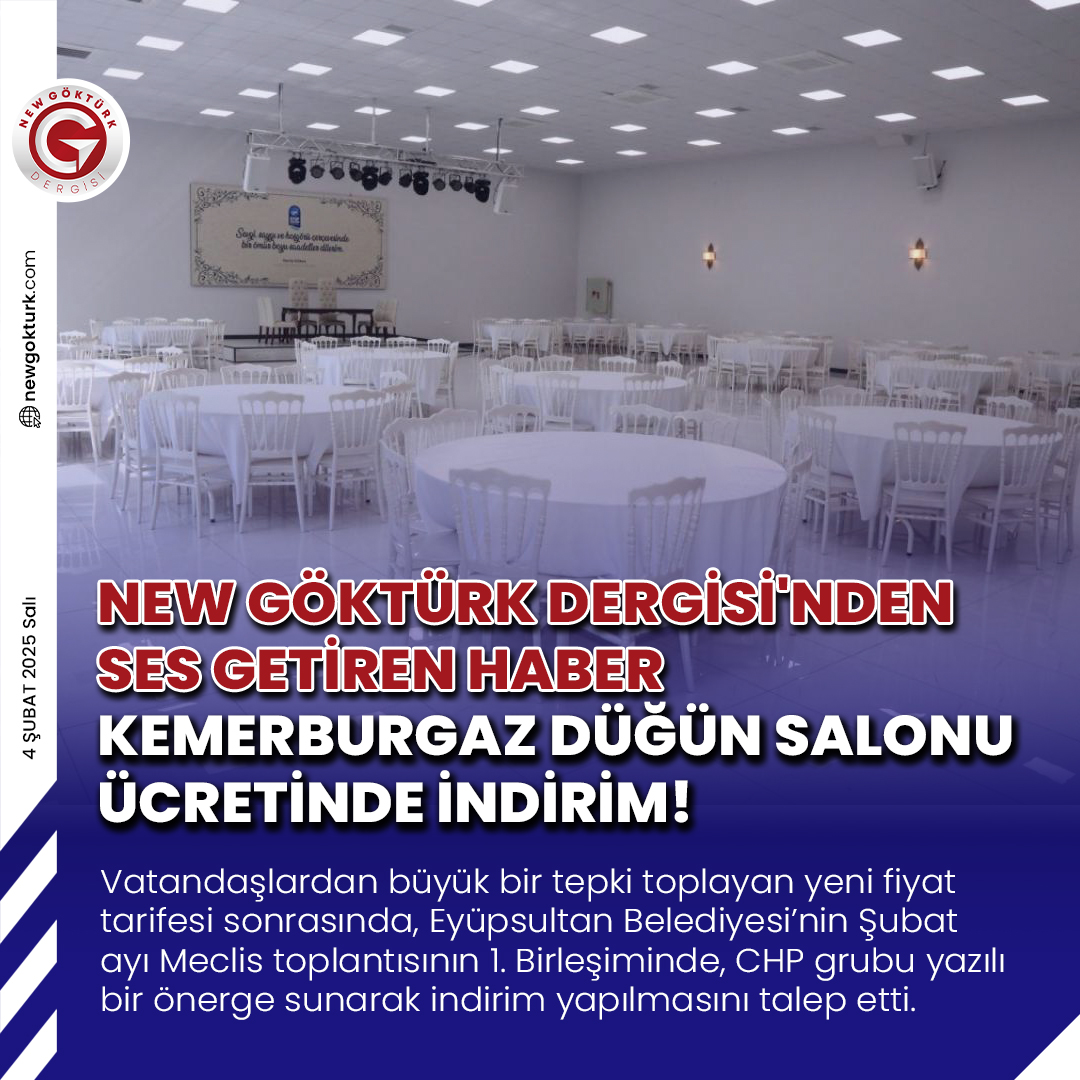 New Göktürk Günlük Haber Kemerburgaz Dugun Salonu Fiyat Guncelleme