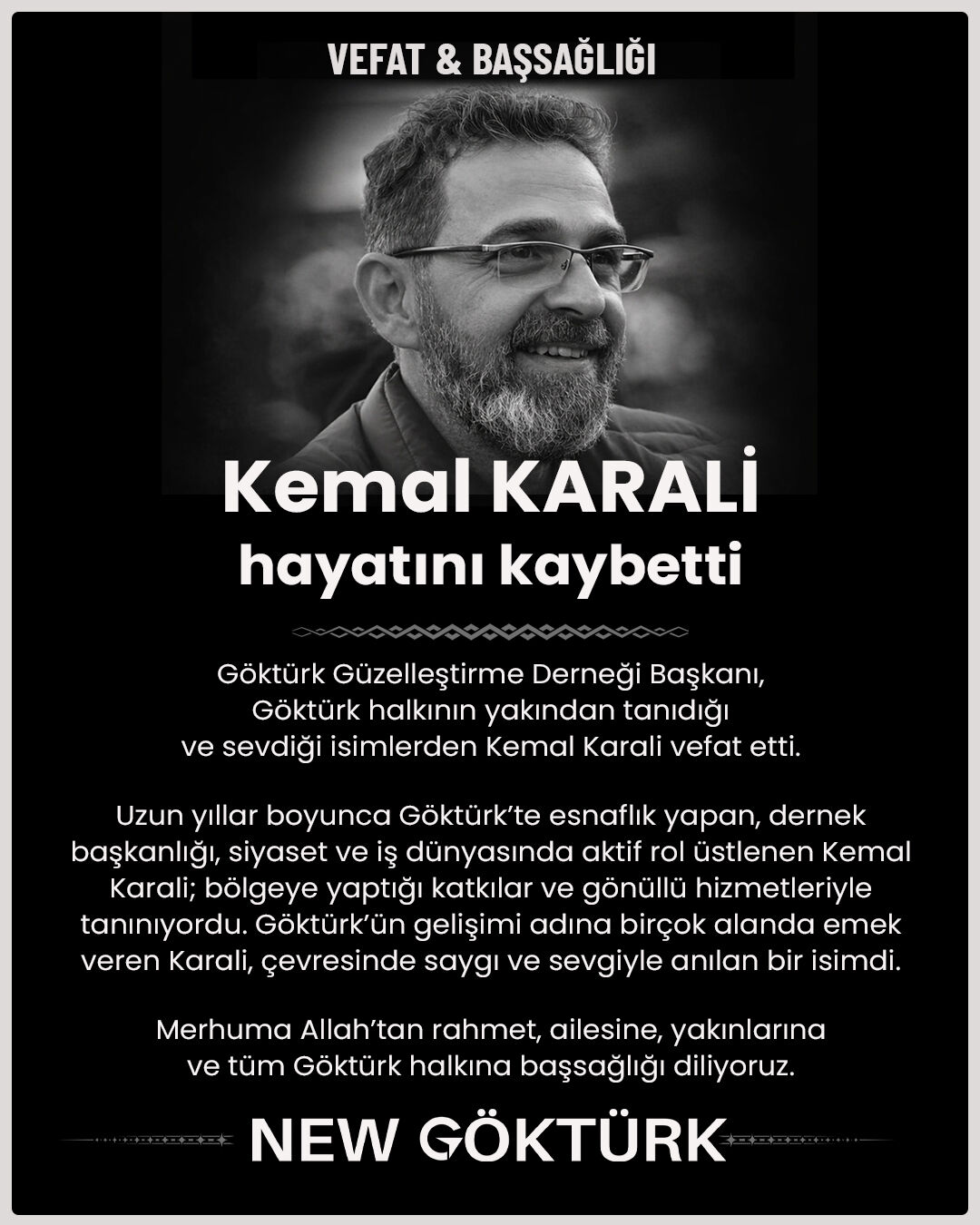 Kemal Karali Vefat