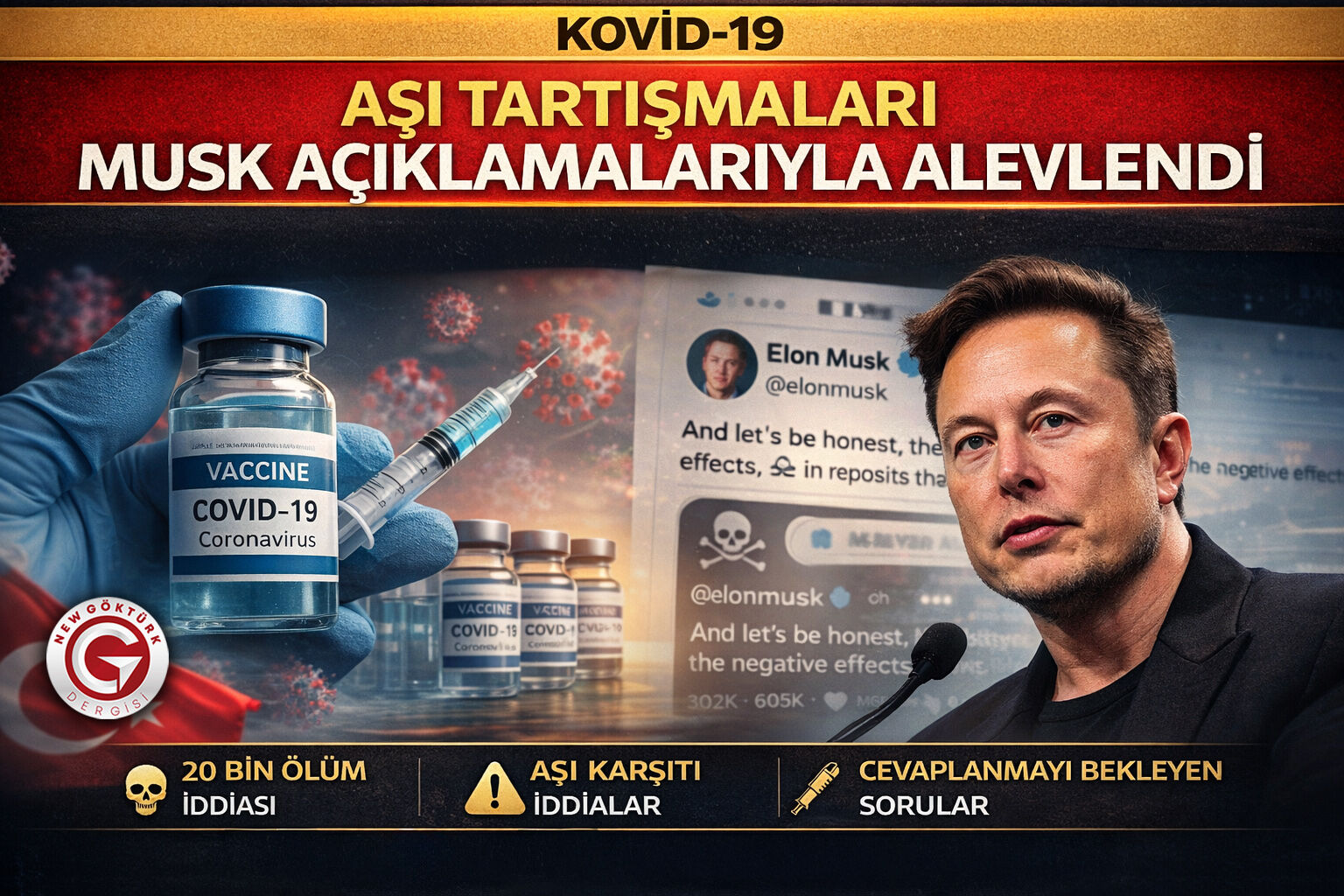 Aşı Tartışmaları Musk Açıklamalarıyla Alevlendi